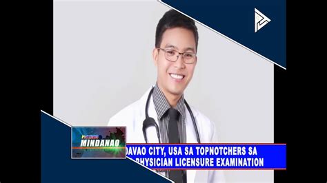 Taga Davao City Usa Sa Topnotchers Sa Nov 2020 Physician Licensure Examination Youtube