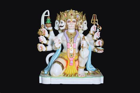 Marble Hanuman Ji Statue Manufacturer And Exporter Buy Feet White