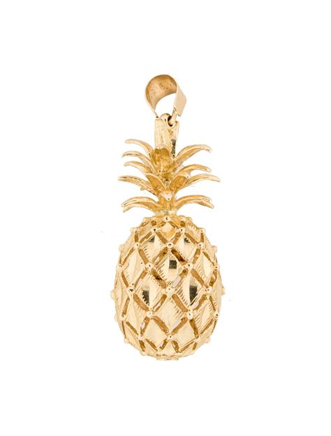 Pineapple Pendant Necklaces Fjm20304 The Realreal