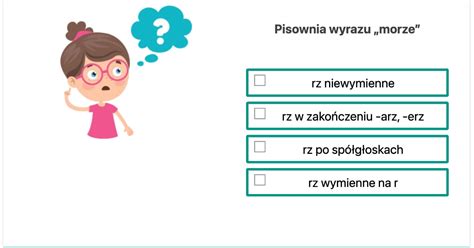 Wiczenia I Testy Ortograficzne Na Pisowni Rz I Dla Uczni W Za Darmo