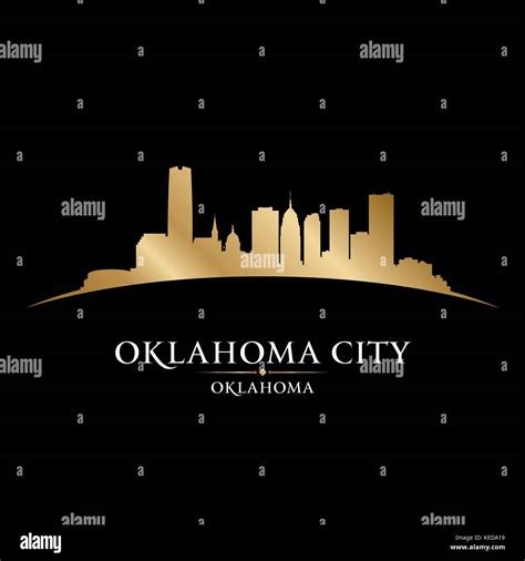 Oklahoma city skyline silhouette. Vector illustration Stock Vector Image & Art - Alamy