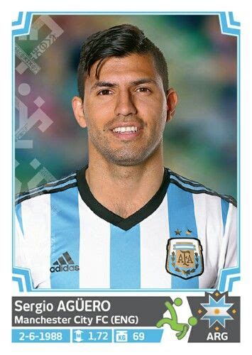 134 Sergio Agüero Argentina Copa America Chile 2015 PANINI