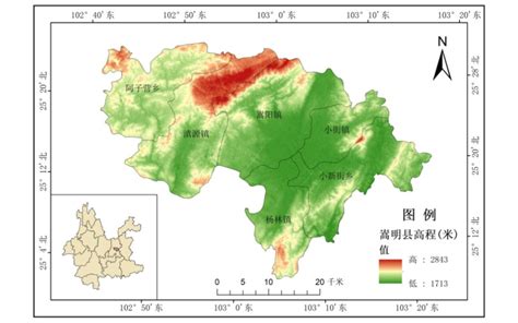 基于arcgis制作毕业论文研究区地理位置图（一）