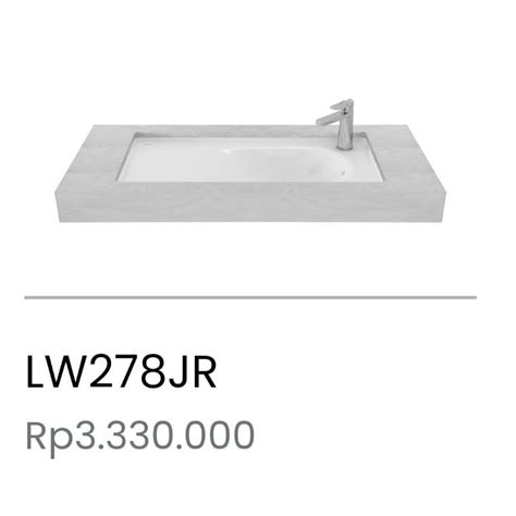 Jual Wastafel Toto Tanam Lw278jr Shopee Indonesia