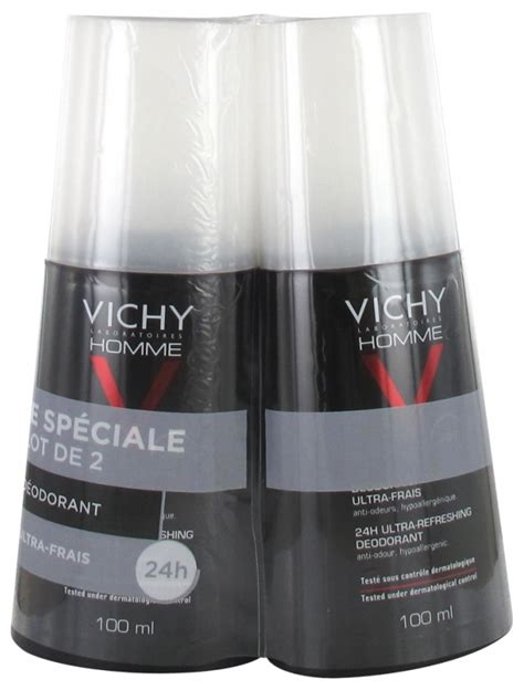 Vichy Homme Deo Zerstäuber Ultra frisch 2 x 100 ml