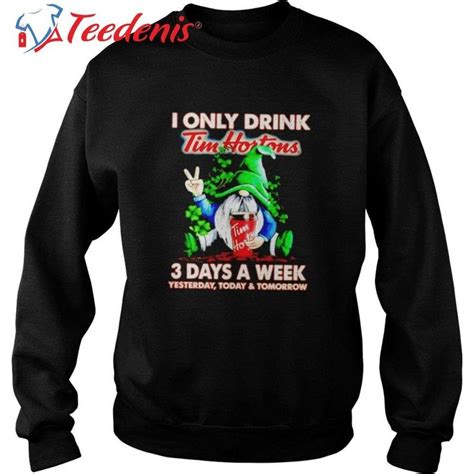 Gnome St Patrick S Day I Only Drink Dunkin Donuts 3 Days A Week Shirt