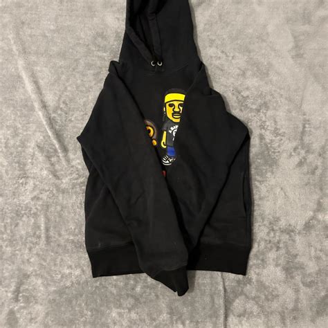 Bape Mens Black Hoodie Depop