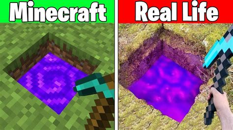 Realistic Minecraft Real Life Vs Minecraft Realistic Slime Water