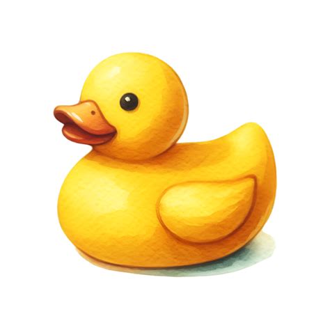 Ai Generated A Bright Yellow Rubber Duck Toy 41949061 Png