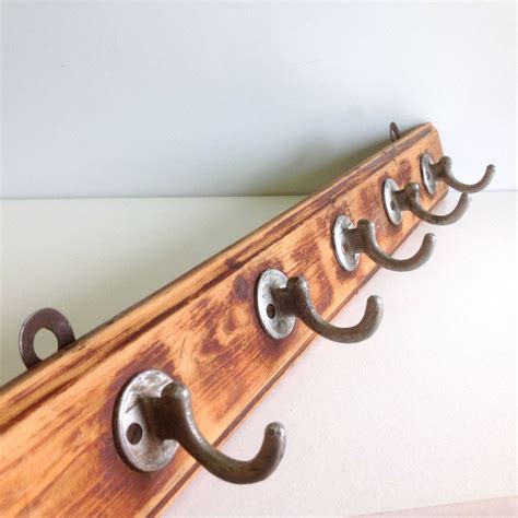 Vintage coat rack / wall coat rack / coat hooks /shabby chic home decor ...