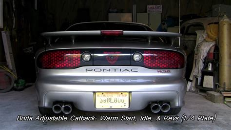 2002 Pontiac Trans Am Ws6 M6 Stockborla Exhaust Comparison Youtube