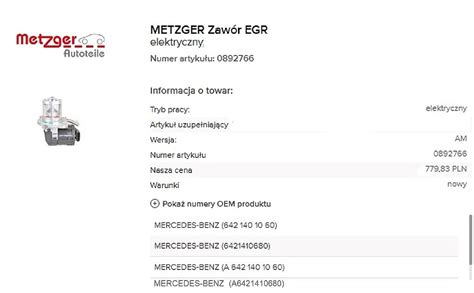 USZCZELKA ZAWORU EGR Motoryzacja Allegro Pl