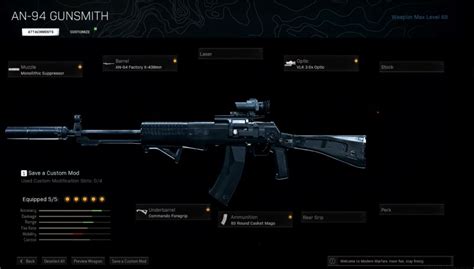 COD Warzone JackFrags AN-94 Gunsmith Loadout - Stealthy Gaming