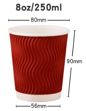 EcoChoice Oz Squat Smooth Double Wall White Compostable Paper Hot Cup Case Green