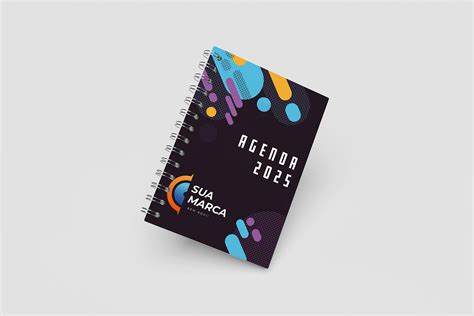 Agenda Capa Dura A5 Personalizado Sua Marca Nano Laser