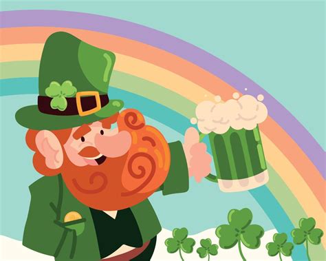 happy st patricks day leprechaun 11126321 Vector Art at Vecteezy