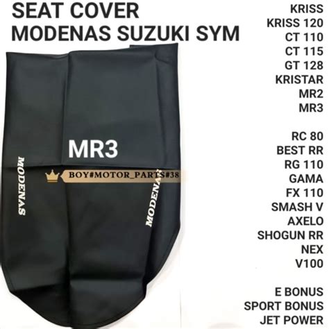 Seat Cover Modenas Suzuki Sym Sarung Kusyen Kriss Mr Rc Rg E Binus Jet