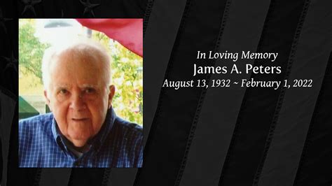 James A Peters Tribute Video