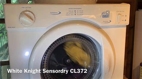 White Knight Sensordry Cl372 Compact Tumble Dryer Youtube