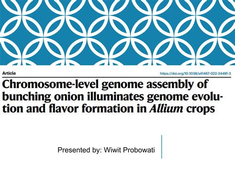 Chromosome Level Genome Assembly 221220 Pptx