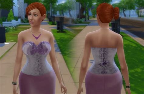 Fashion Corset Sims 4 Female Clothes