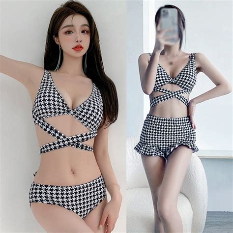 Swimsuit Bikini Sexy Bikini Highwasit Two Piece Bikini Swimsuit Low Waist Swimsuit Pushup