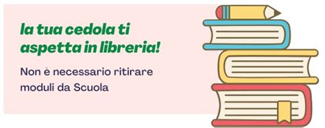 Modalità di erogazione delle cedole librarie a s 2023 2024 Comune