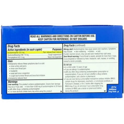 Theraflu Expressmax Daytime Caplets 20 Ct Smiths Food And Drug