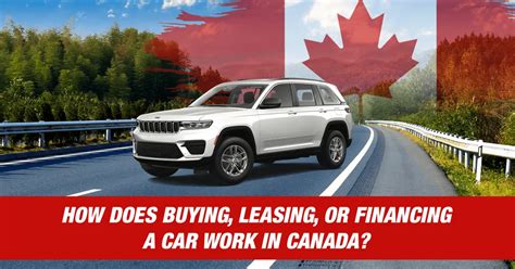 How Does Buying Leasing Or Financing A Car Work In Canada What New