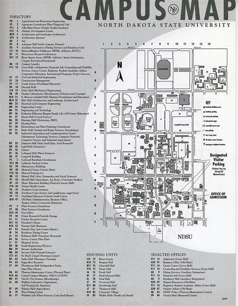 Ndsu Printable Campus Map