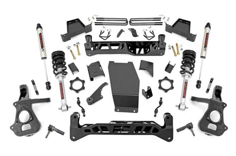 Rough Country Suspension Lift Kit 7 In Lifted Struts And V2 Shocks