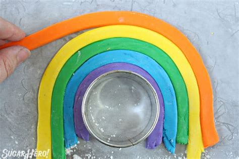 How To Make A Fondant Rainbow Cake Topper Sugarhero