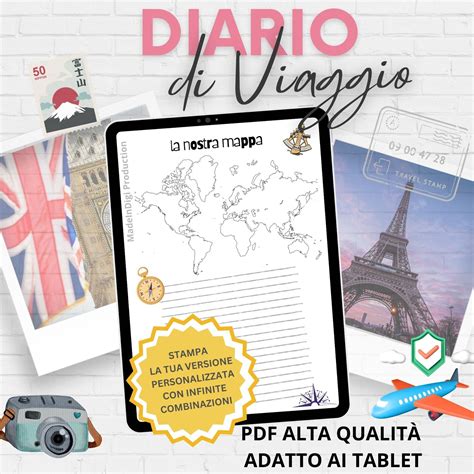 Diario Di Viaggio Di Coppia Da Compilare Pdf E Digitale Travel