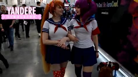 Yandere Simulator Osana And Kizana Cosplay At Comic Con Russia 2019 Youtube