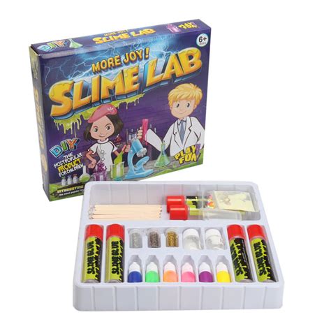 mini fancy slime laboratory kit make your own kids gloop diy science toys gift Sale - Banggood.com