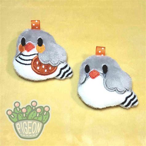 Made To Order Zebra Finch Plush Charm Rococopigeons Ko Fi Shop Ko