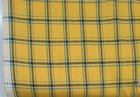 Yellow Magic Cotton Check Fabric Check Stripes At Rs Meter In Bhiwandi