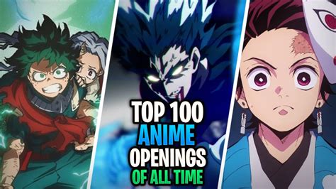 My Top Anime Openings Of All Time Youtube