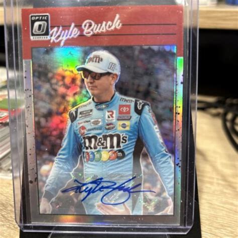 Donruss Racing Optic Retro Prizm Auto Kyle Busch Ebay