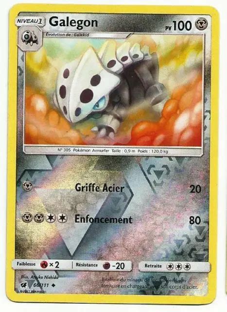 Carte Pokemon Galegon Reverse Neuf Sl Invasion Carmin France