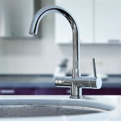 Omega Chrome Instant 3 In 1 Hot Boiling Water Kitchen Tap Only HKT01 C Bathroom House
