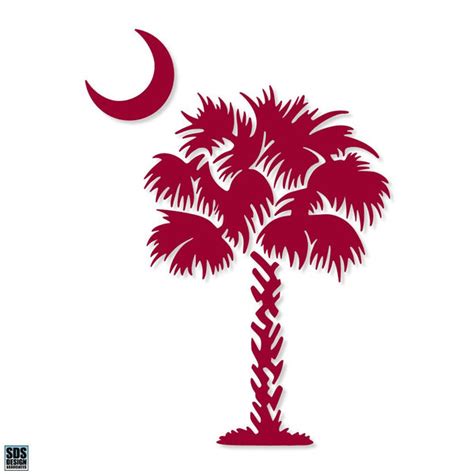 Palmetto Tree 3 inch Decal | Palmetto Moon