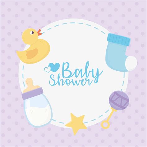 Linda Etiqueta De Baby Shower 1437555 Vector En Vecteezy