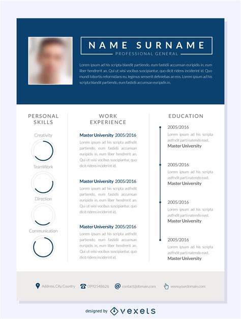 Blue Resume Template