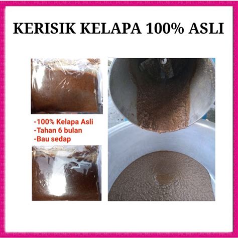 Kerisik Kelapa Asli Buatan Muslim Gram Shopee Malaysia