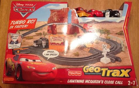 New Geotrax Disney Pixar Cars Lightning Mcqueen Close Call Rc Turbo 1749776017