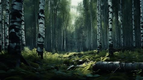 Premium Photo | Eerily Realistic Dark Forest Nature Wallpaper In 8k Resolution