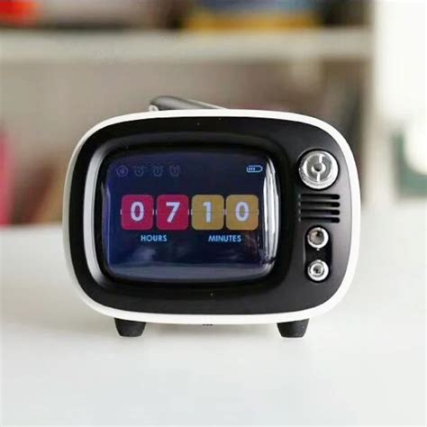 Tilegewei TV Bluetooth Kablosuz Hoparl R Beyaz Ta Nabilir Retro Mini