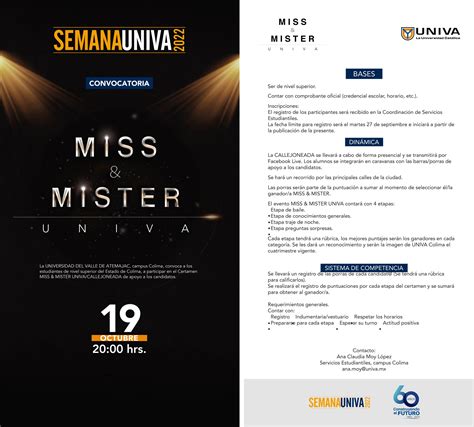 Concurso Miss M Ster Univa Colima