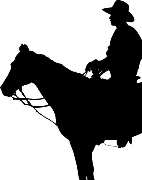 Cowboy Silhouette Png Transparent Image Download Size 690x876px